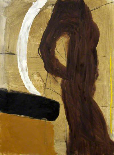 roger hilton-figura marrón